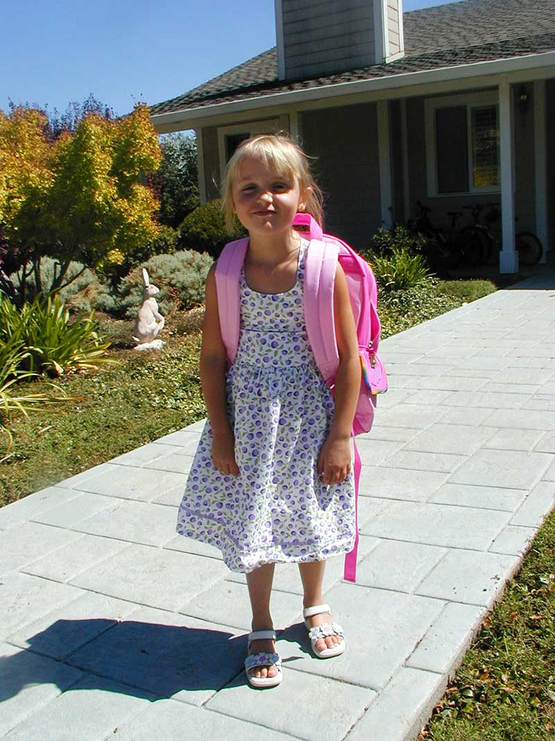 Amber's first day of school