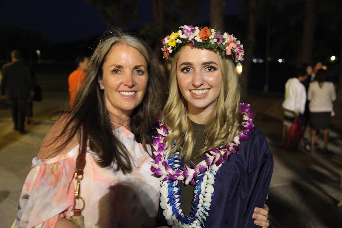 Jennifer and Amber at Amber's graduation
