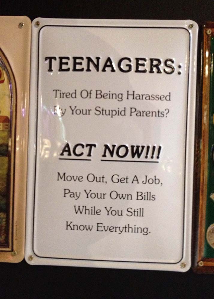 Teenagers know everything